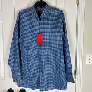 NWT Hugo Boss Mens Sharp Fit Button Down Shirt 16.5 R